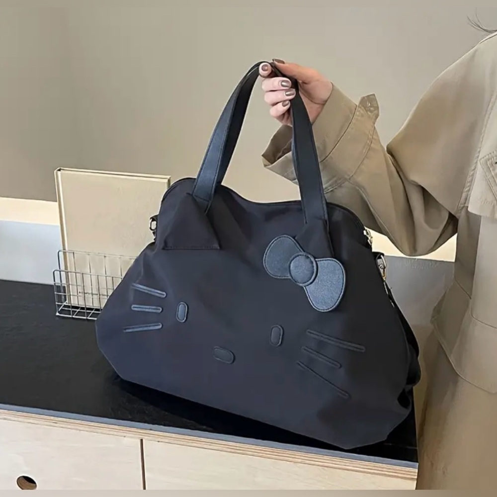 HELLO KITTY 🎀 | Black Slouchy Shoulder Bag (Brand New!) 🖤✨ - Picture 4 of 6